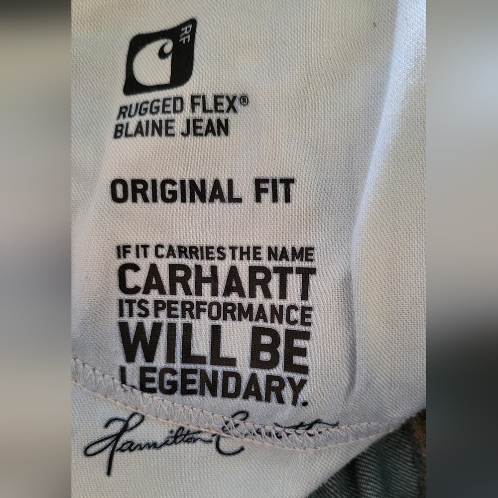 Carhartt Original Fit Blue Jeans - Picture 10 of 10
